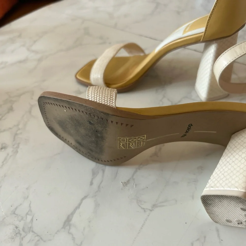 Dolce Vita Cream Ankle Strap Sandals - Picture 3 of 3